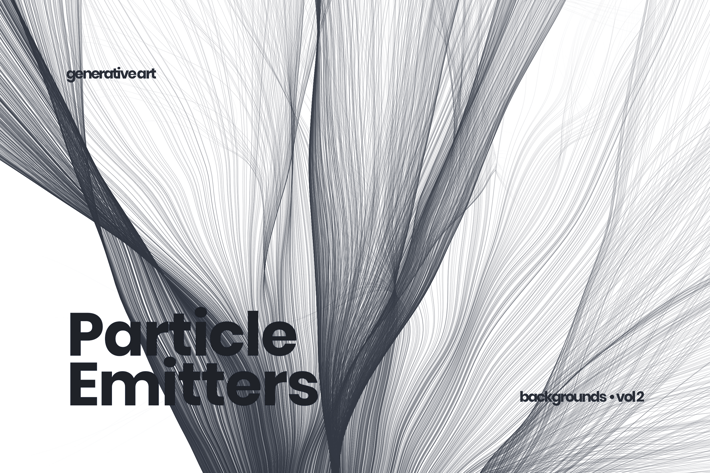 Black and White Particle Emitters Backgrounds