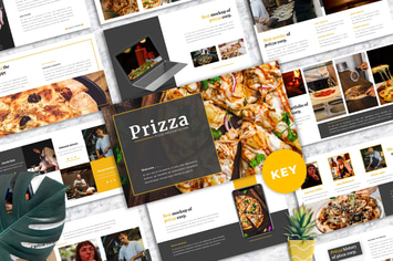 Prizza – Pizza & Beverage Keynote Template