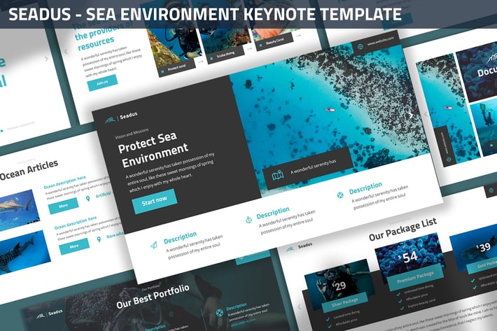 Seadus - Sea Environment Keynote Template