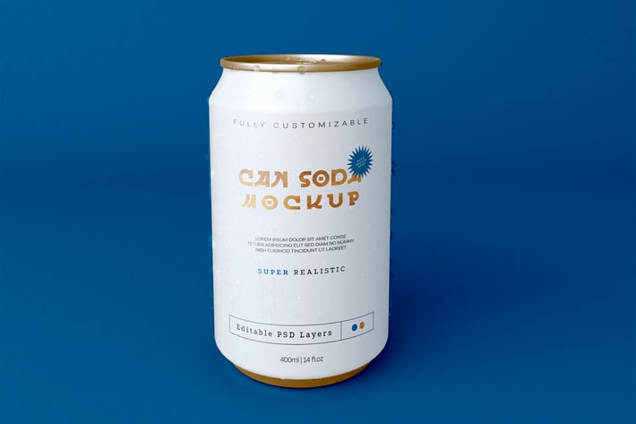 Soda Can Mockup