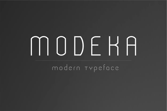 Modeka - Modern Font