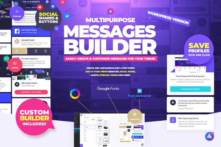 Multipurpose Messages and Social Share Builder