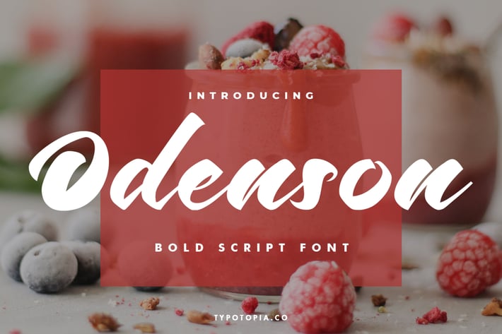 Odenson Brush Font