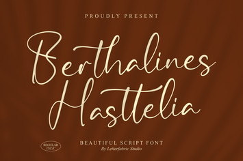 Berthalines Hasttelia Script Font