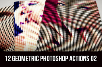 12 Geometric Photoshop Actions 02