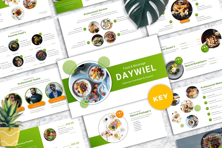 Daywiel - Food & Beverage Keynote Templates
