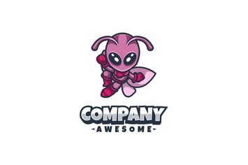 Butterfly Logo Mascot