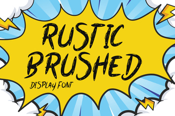 Rustic Brushed - Brush Font
