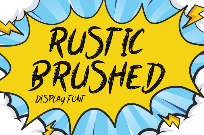Rustic Brushed - Brush Font