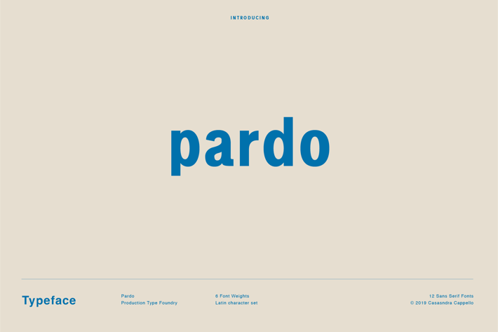 Pardo - Modern Type Family