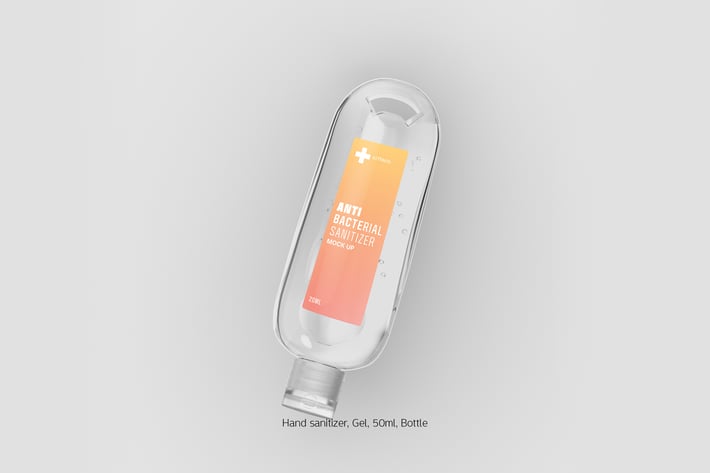 Hand Sanitizer Gel 50ml Bottle Top