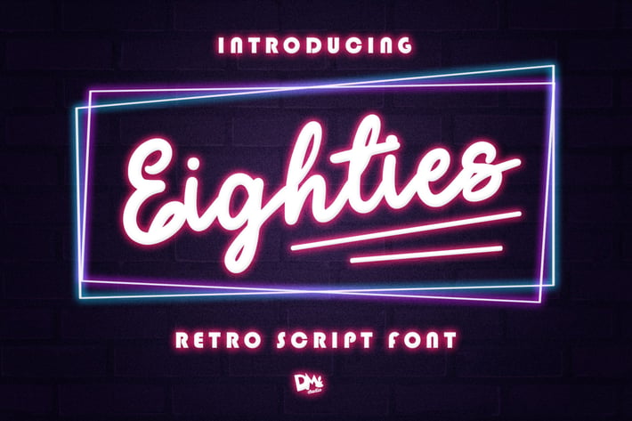 Eighties - Retro Script Font 