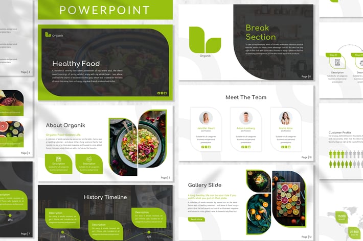 Organik - Healthy Powerpoint Template