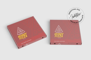 Pizza Box - Mockup Template