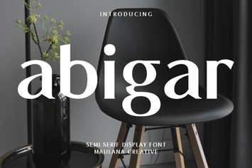 Abigar Fashion Semi Serif Display Font