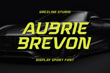 Aubrie Brevon – Display Sport Font