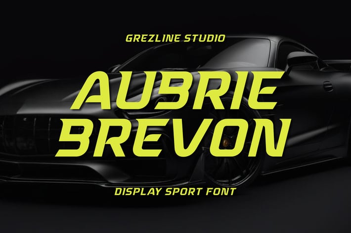 Aubrie Brevon – Display Sport Font