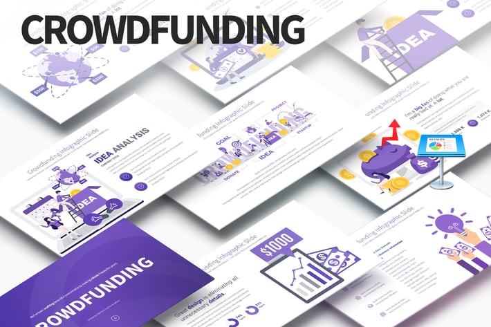Crowdfunding - Keynote Infographics Slides