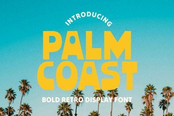 Palm Coast - Bold Retro Display Font
