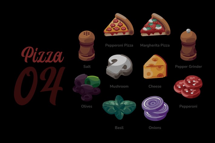 Pizza - Illustration Sets