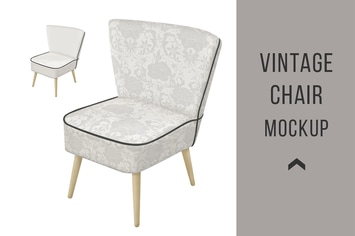 Vintage Armchair Mockup