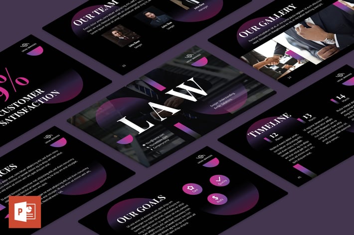 Law Company PowerPoint Presentation Template