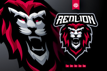 Lion Head Mascot Logo
