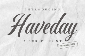 Haveday - Script Font