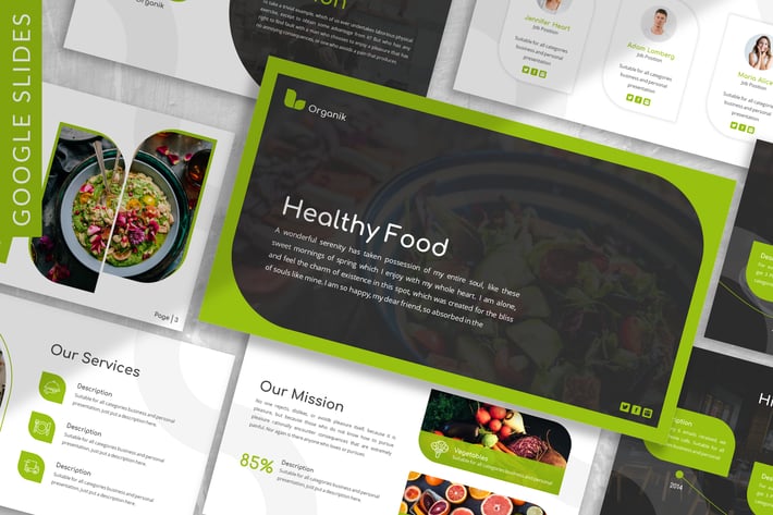 Organik - Healthy Google Slide Template