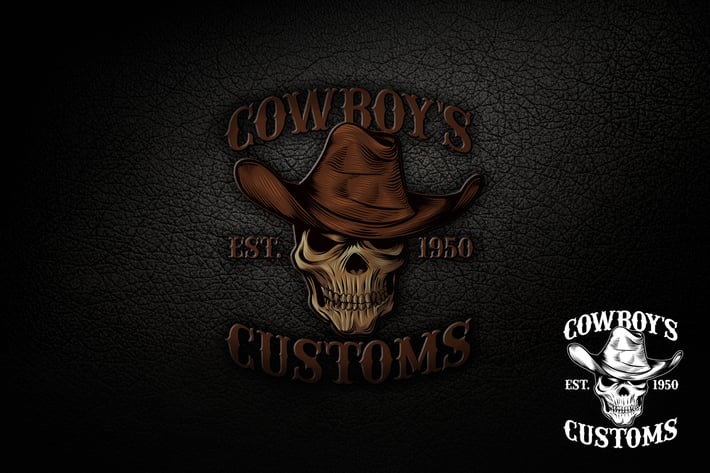 Skull Cowboy Logo
