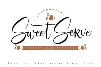 SweetServe | Modern Calligraphy Script Font
