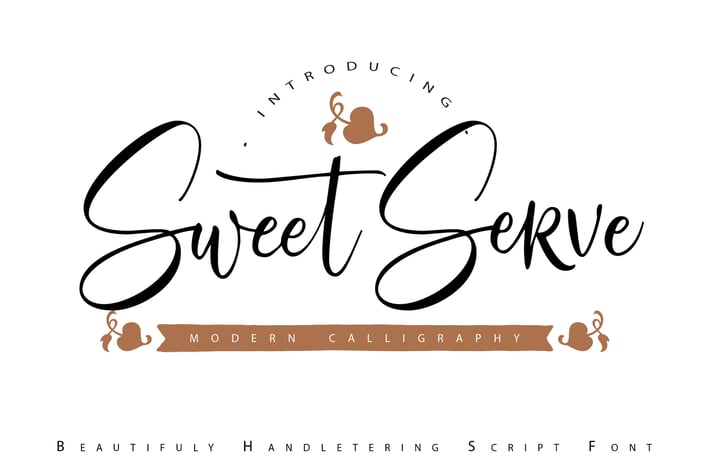 SweetServe | Modern Calligraphy Script Font