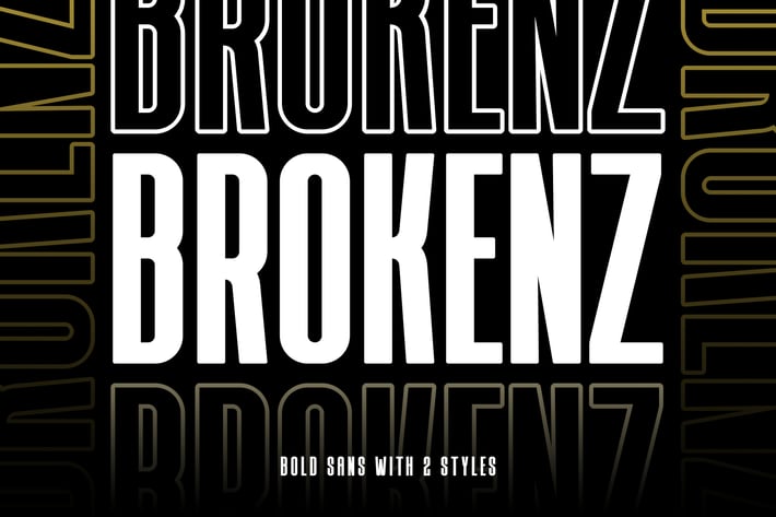 BROKENZ - BOLD SANS 4 FONT