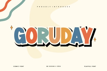 Goruday - Comic & Playful Font