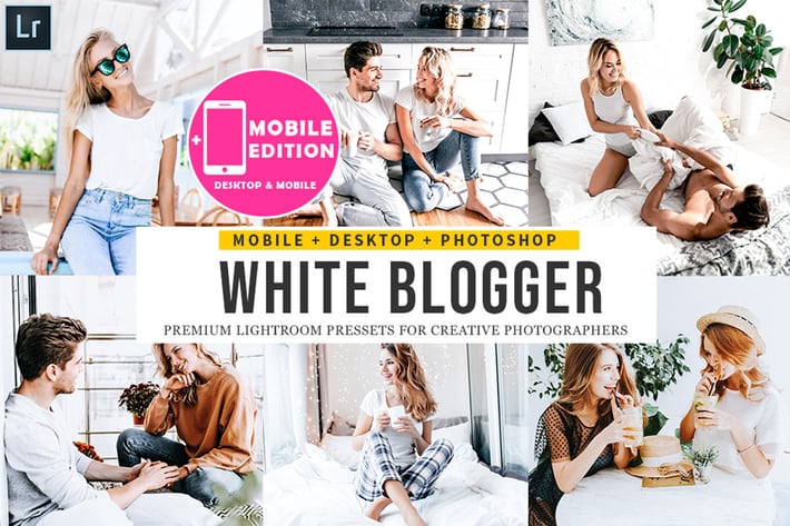 White Blogger Lightroom Presets