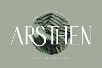 ARSTHEN Ligature Serif Typeface
