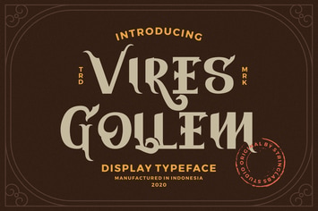 Vires Gollem - Display Font