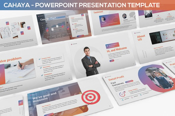 Cahaya -  Duotone Powerpoint Template