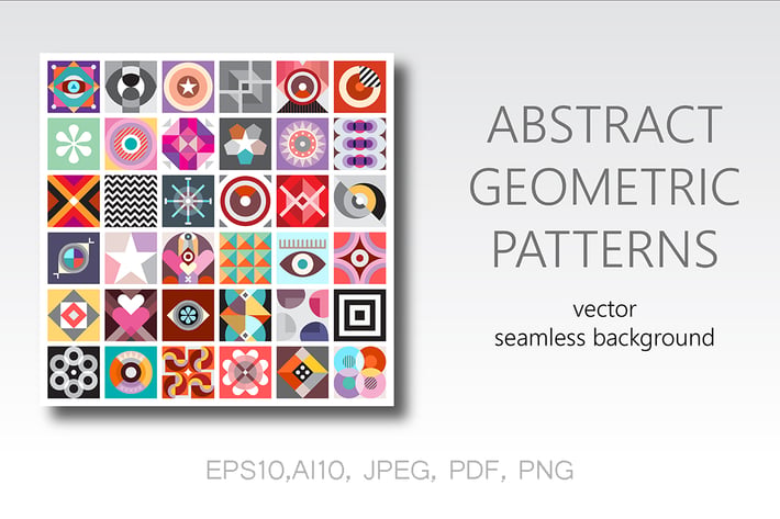 Abstract Art Seamless Vector Background