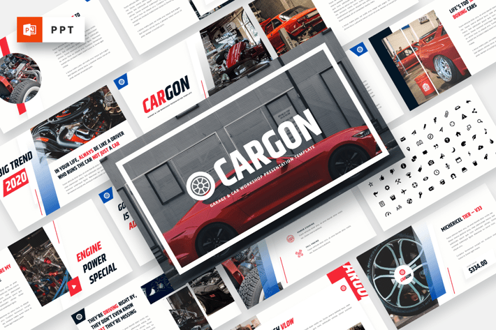 CARGON - Garage & Car Workshop Powerpoint Template
