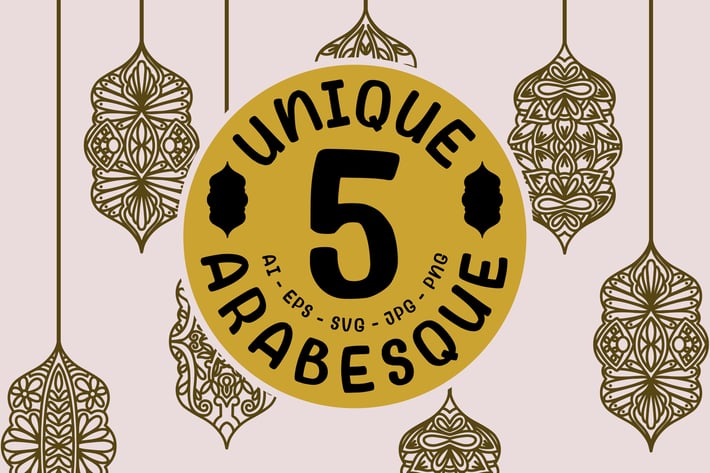5 Unique Arabesque Mandala