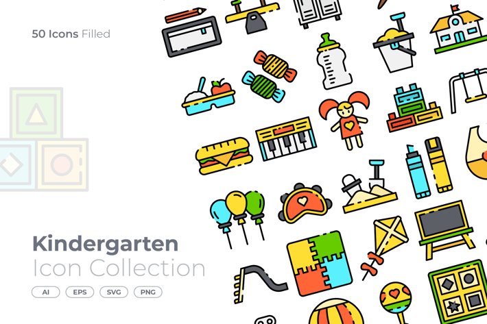 Kindergarten Filled Icon
