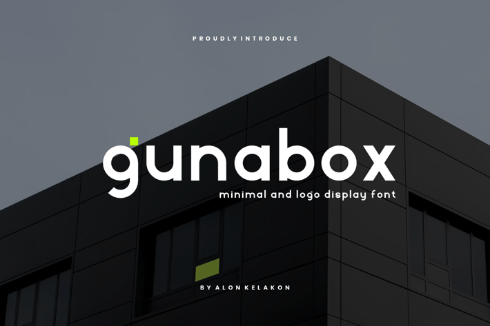Gunabox - Minimal and Logo Font