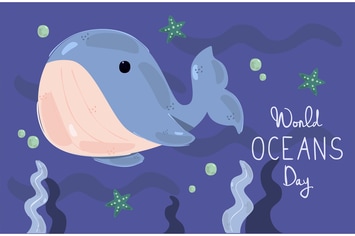 World Ocean Day Concept Illustration