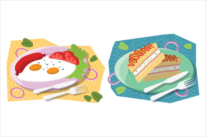 Breakfast Food Illustration