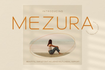 Mezura Advertisement Font
