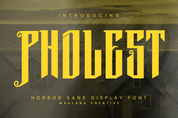 Pholest Horror Sans Display Font