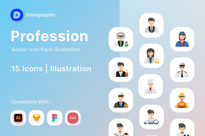 Profession Avatar Icon Pack
