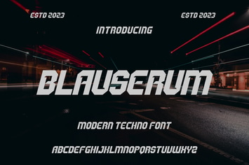 BLAUSERUM FONT