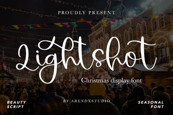 Lightshot - Christmas Display Font